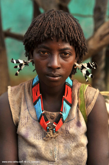 Chica Banna mercado Key Afer. Etiopia